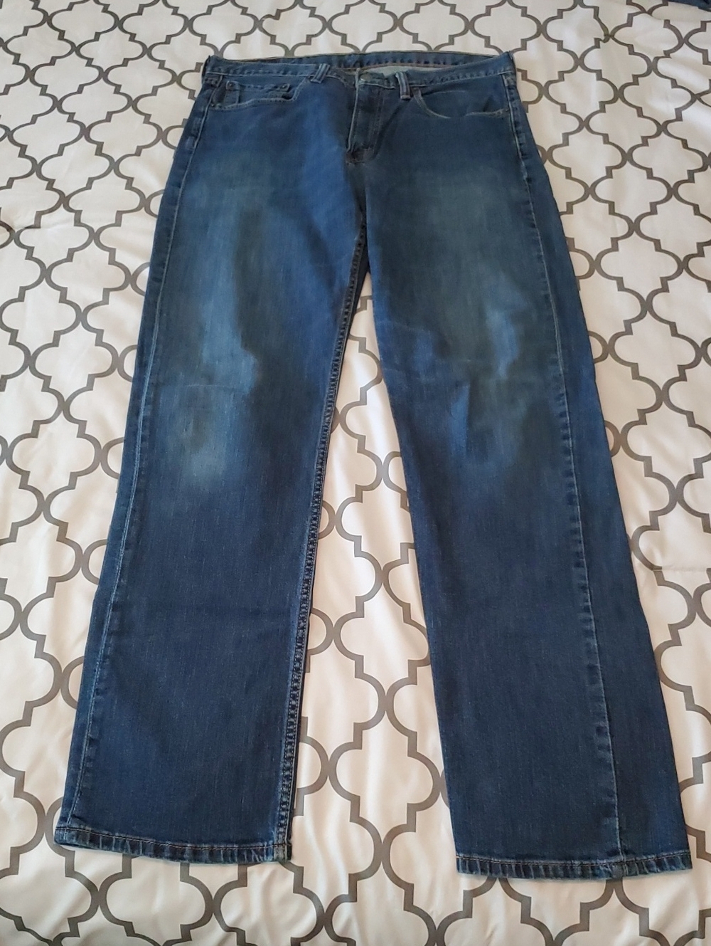 Levi's 514 Men's Dark Blue Relaxed Straight Jeans - W34 L34